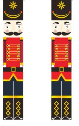 2 Adornos Tela Cascanueces