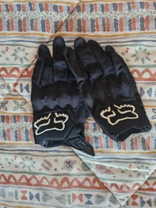 Guantes Fox Motocross Negros Niño talla s