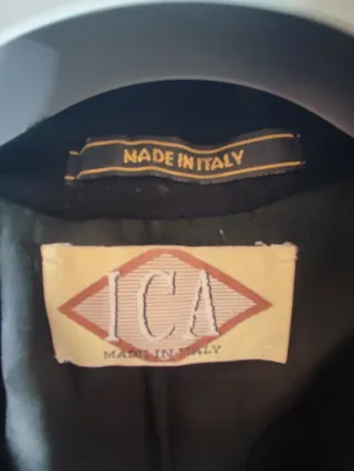 Cappotto Lana Merino Donna nero Tg xl italiana