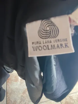 Cappotto Lana Merino Donna nero Tg xl italiana