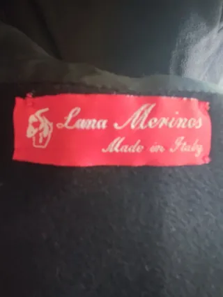 Cappotto Lana Merino Donna nero Tg xl italiana