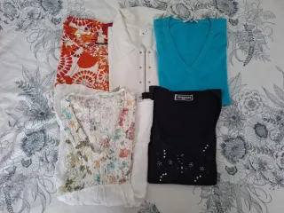 Lote 5 Camisetas de manga corta Mujer
