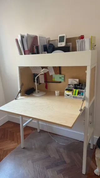 Escritorio juvenil madera y metal