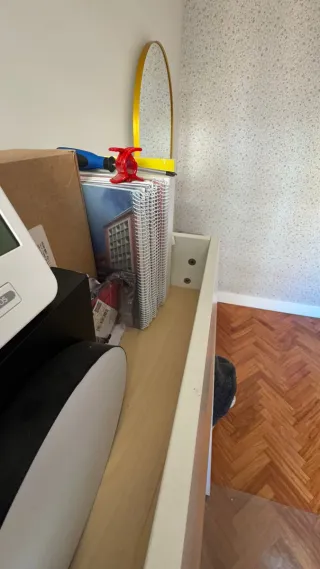 Escritorio juvenil madera y metal