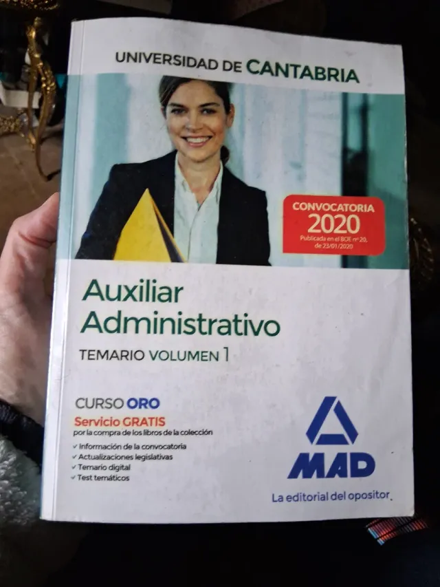 Temario Universidad de Cantabria Auxiliar Administ