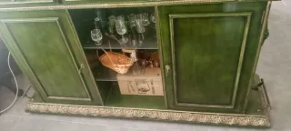 Barra de bar años 70 verde