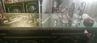 Barra de bar años 70 verde