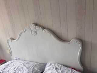 Cabezal de cama madera maciza estilo antiguo