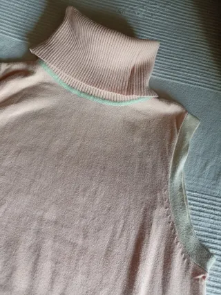 Mango Top Sin Mangas Cuello Alto