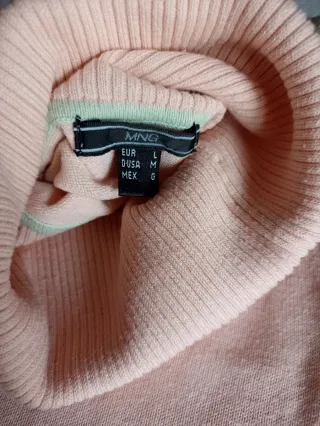 Mango Top Sin Mangas Cuello Alto