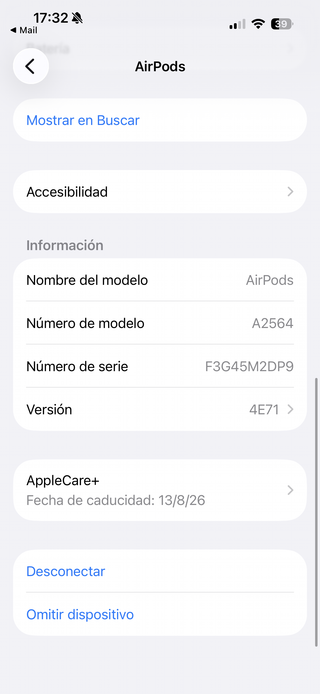 Auricolari AirPods Gen 3 Apple Bianchi