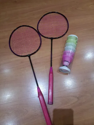 Raquetas de bádminton con volantes