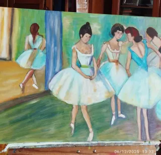 Cuadro al óleo Copia de Degás