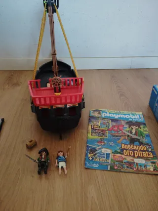 Playmobil Piratas Barco y Accesorios