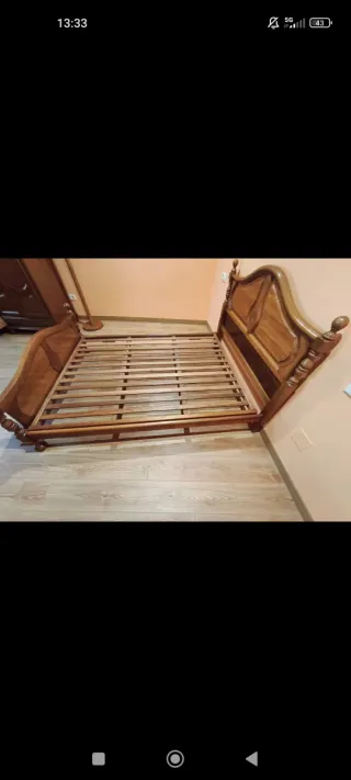 Cama de madera 135x180