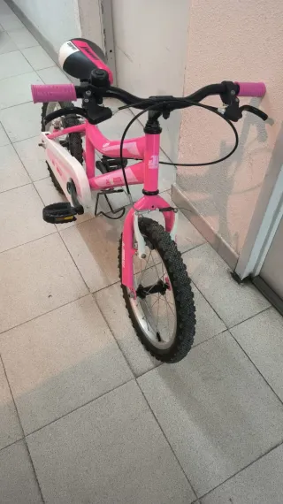Bicicleta infantil rosa 4-7 años