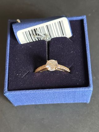 Anillo Swarovski Dorado