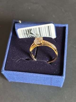 Anillo Swarovski Dorado