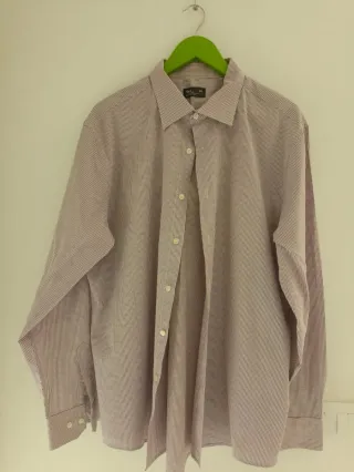 Camisa cuadros hombre manga larga