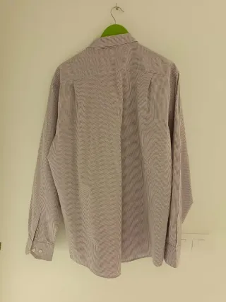 Camisa cuadros hombre manga larga