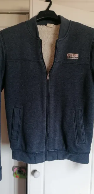 Chaqueta Hollister Sudadera Azul Talla S