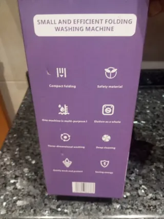 Mini lavadora plegable portátil