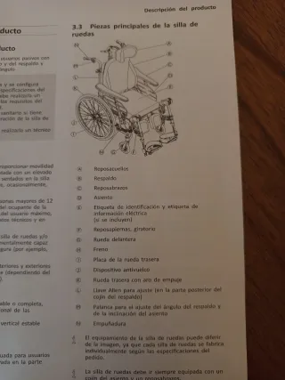 Silla de ruedas de ortopedia.