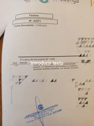 Silla de ruedas de ortopedia.