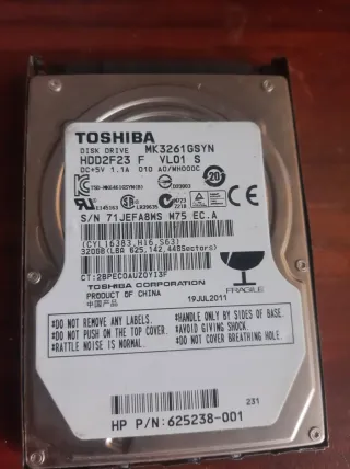 Disco Duro Toshiba  320GB