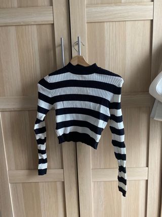 Bershka Camiseta Rayas Manga Larga