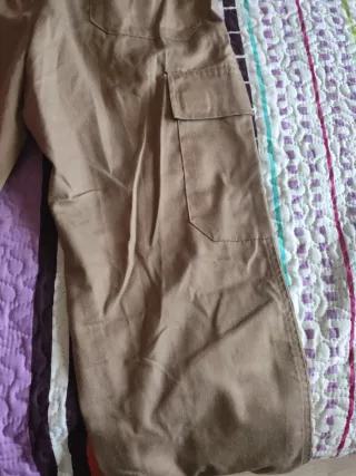 Pantalón de trabajo cargo beige mujer,como nuevo