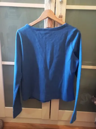 Sudadera Hollister sin capucha azul