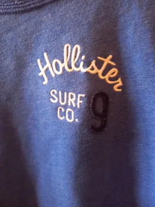 Sudadera Hollister sin capucha azul