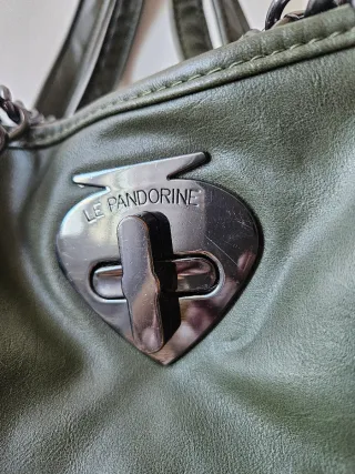 Borsa Le Pandorine grande con scritte