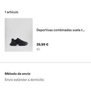 Deportivas negras. Me costaron 40€, las dejo a 25€