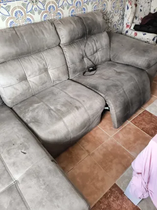 Sofá 3 plazas grande con canapé