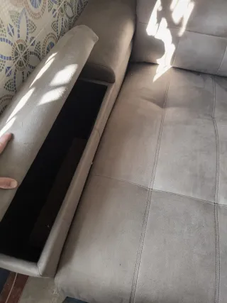 Sofá 3 plazas grande con canapé