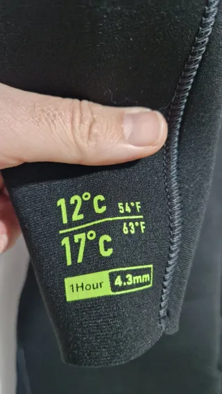 Neopreno Surf Hombre 4/3mm OLAIAN Negro