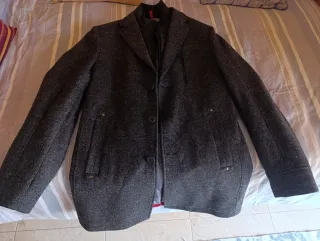 Abrigo Caballero 3/4 Forro Gris Oscuro Talla 52.