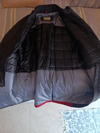 Abrigo Caballero 3/4 Forro Gris Oscuro Talla 52.