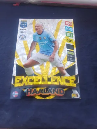 Cromo Panini FIFA 365 Haaland Excellence tamaño gr