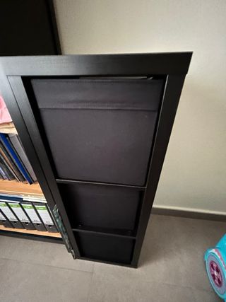 Estantería KALLAX 3 huecos negra