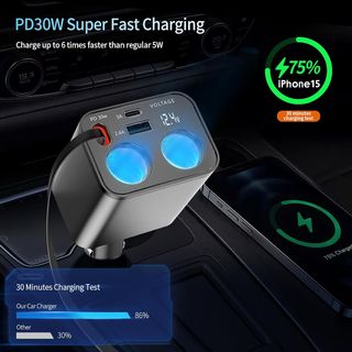 NUEVO - Cargador Coche 5 en 1 USB PD QC