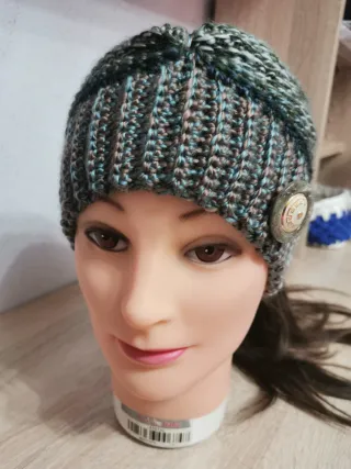 Fascia scaldaorecchie con bottone