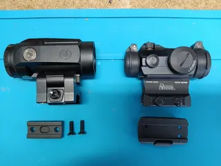 Red dot t2 y magnificador x5