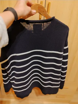 Jersey Superdry Rayas oversize Azul Marino Talla L