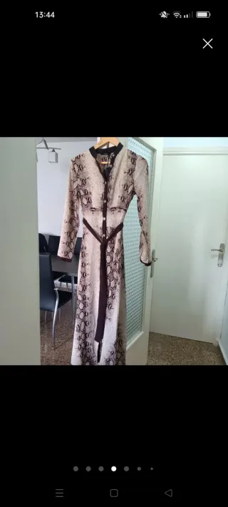 Vestido Kamome estampado serpiente talla M