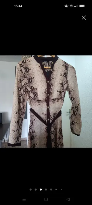 Vestido Kamome estampado serpiente talla M