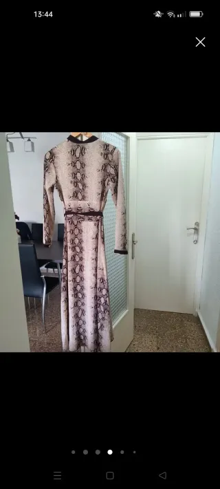 Vestido Kamome estampado serpiente talla M