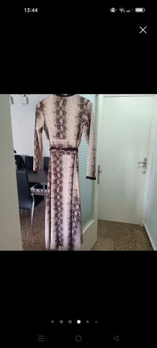 Vestido Kamome estampado serpiente talla M